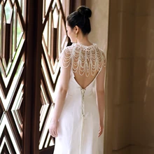 

Shawl for Wedding Bridal Wedding Openwork Cape Wedding Bridal Jacket Woman Party for Women Wedding Shrug Pearls Beaded Top