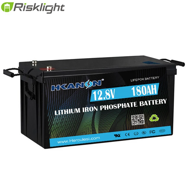 Глубокий цикл долгий срок службы Lifepo4 аккумулятор 12V 180Ah RV литий ионный Солнечная