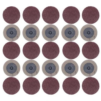 

100Pcs Sanding Disc for Roloc 50Mm 40 60 80 120 Grit Sander Paper Disk Grinding Wheel Abrasive Rotary Tools Accessories