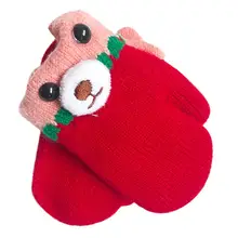 Зимние теплые носки для детей, хлопковые носки детские зимние теплые варежки с рисунком медведя