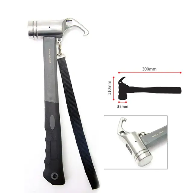 Outdoor Camping Tent Hammer Stainless Steel 10