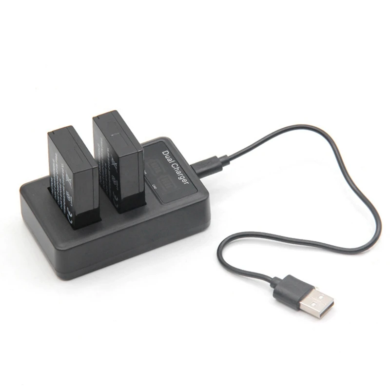 Зарядное устройство с ЖК-дисплеем и двумя usb-портами для Lp-E17 Lpe17 Lp E17 батарея для камеры Canon Eos M3 M5 M6 Kiss X8I 750D 760D T6I T6S 800D