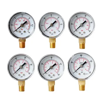 

DANIU TS-Y408-15/30/60/100/160/200/300psi 52mm Dial 1/8 BSPT Pressure Gauge