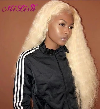 

Transparent 613 Honey Blonde Body Wave Lace Front Wig Human Hair For Black Women Mi Lisa Brazilian Remy 13x6 HD Lace Frontal Wig