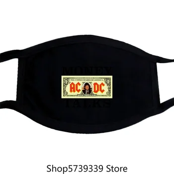 

Acvintage Money Talks Mask Mask Top Reprint Washable Reusable Mask for Unisex Black