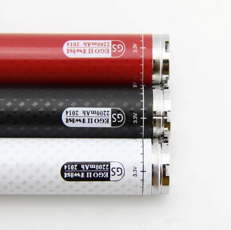 Новая электронная сигарета GS eGo II twist vv 2200 mAh 3,3 V-4,8 V с переменным напряжением, большой емкости, электронная сигарета vs tesla 3200 mAh, электронная сигарета