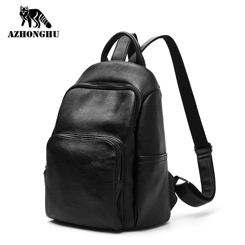 Closeout Backpack Female School-Bag Korean-Version Mini Anti-Theft Genuine-Leather Fashion Casual VRM8ANMzDDy