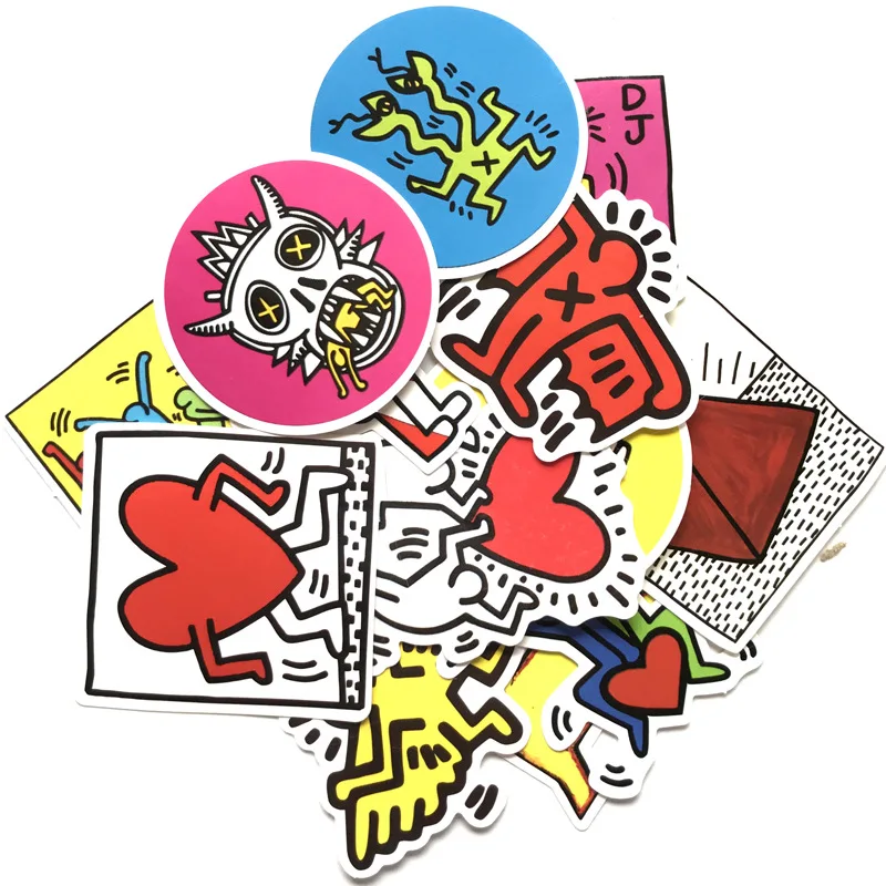 14 шт./компл. Keith Haring Стикеры для наклеек на сноуборд ноутбук чемодан автомобиль