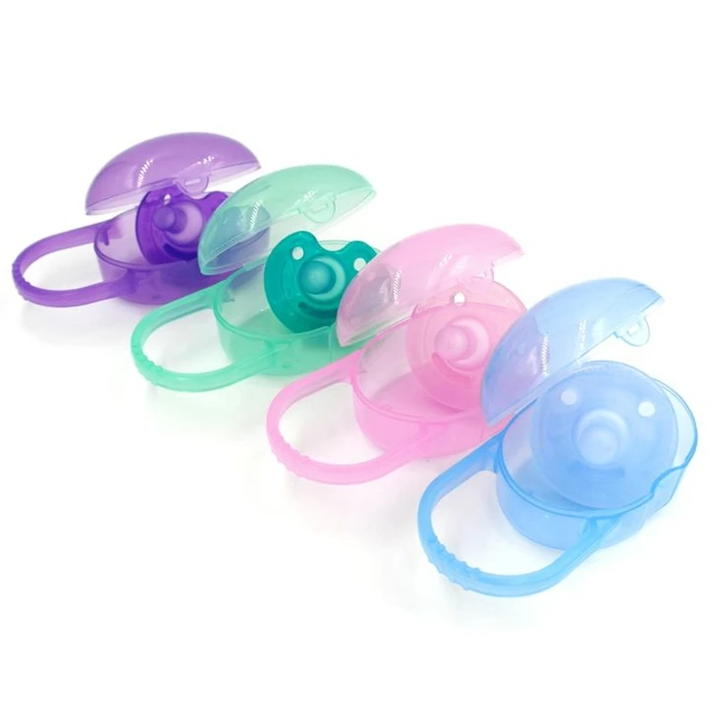 Portable Infant Baby Pacifier Nipple Cradle Case Holder Travel Storage Box 