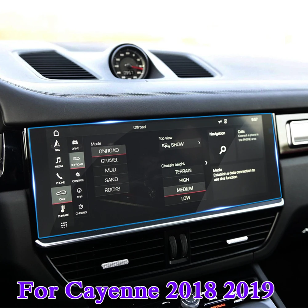 

For Porsche Cayenne 2019 Auto Car Navigation GPS Screen Protection Protector Film Anti-Scratch Anti-Fingerprint Car Accessories