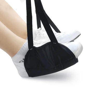 

Mini foot rest portable Memory Foam chair foot rest leg hammock office travel airplane foot hammock Travel Accessories