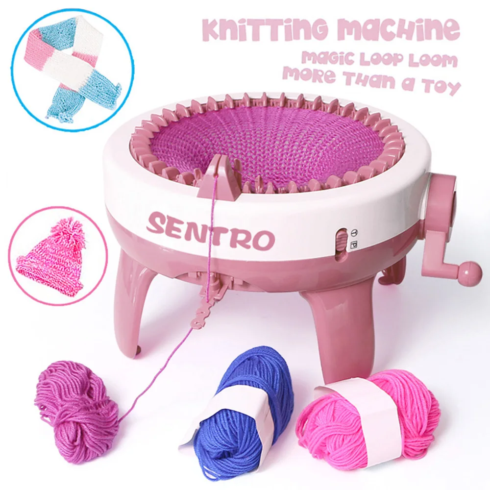 40Needle Big wool DIY Big Hand Knitting Machine Weaving Loom knit for Scraf Children Learning Toy Knitting Threader Sewing Tool