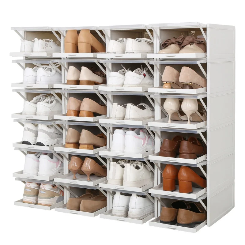 

Type Shoes Storage Box Foldable Pcs Household Organizers Drawer Transparent Shoe Rack Space-saving Cabinet