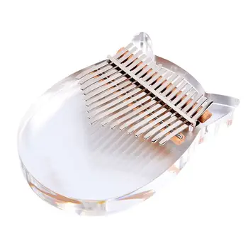 

17 key Kalimba Acrylic Thumb Piano 17 Keys Mbira Transparent Keyboard Instrument