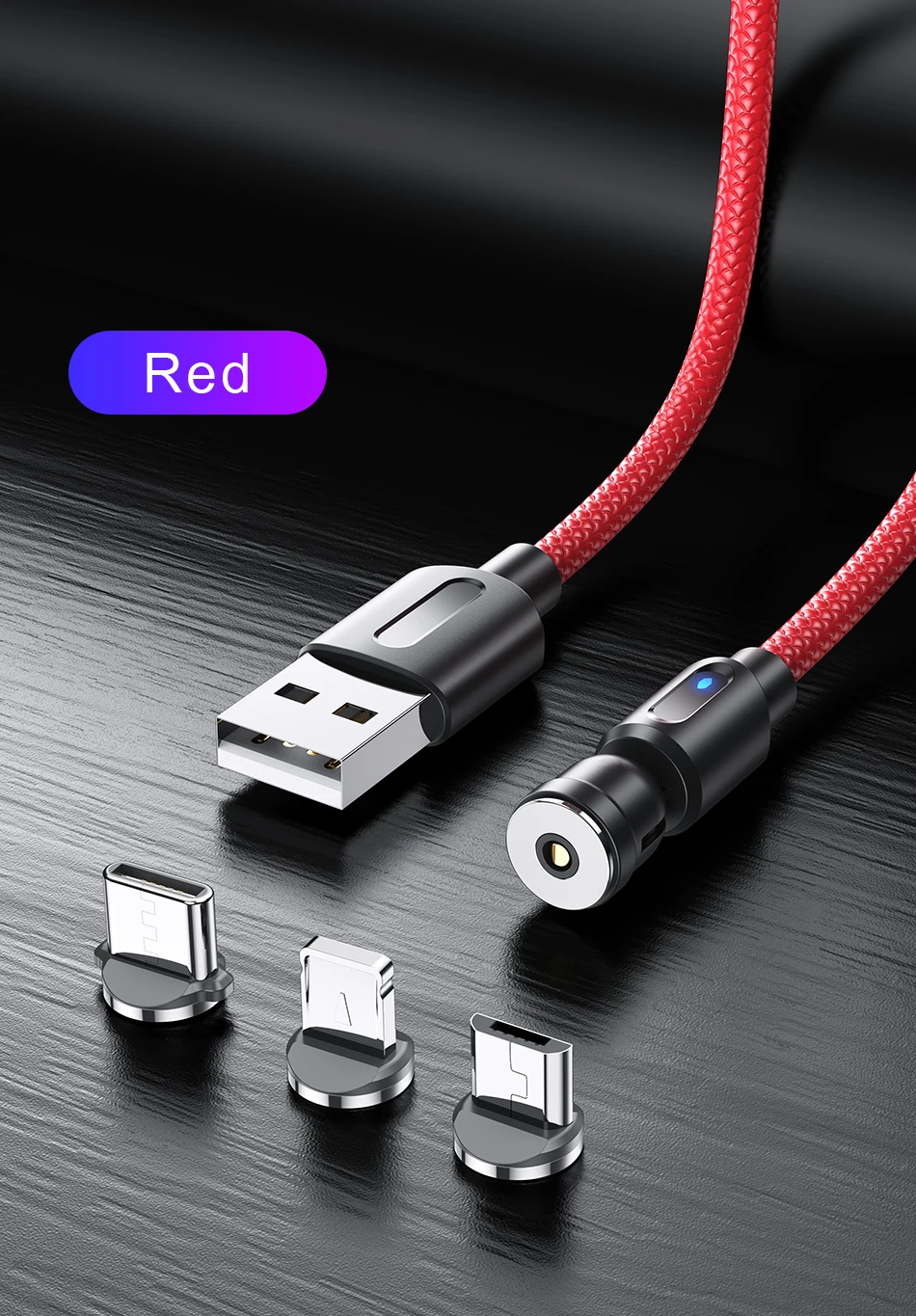 apple iphone charger cable 540 Rotate Magnetic Type C Cable Micro USB Cable Fast Charger For Xiaomi Redmi Note 10 Mobile Phone USB Charge Cable Data Wires iphone charger adapter