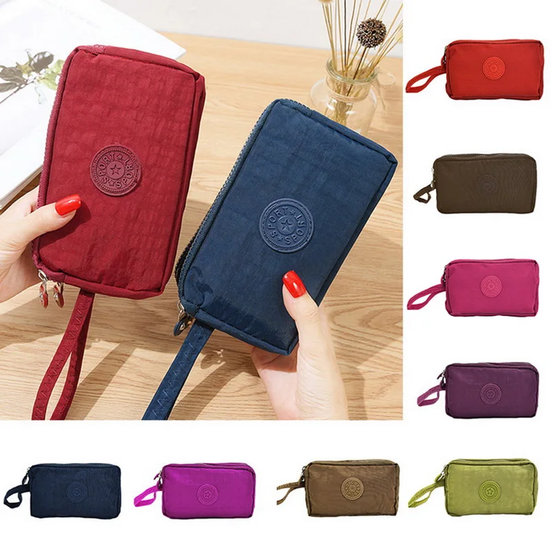 

WENYUJH 2019 New Fashion Canvas Portable Girls Wallet Women Coin Purse Solid Bank Card Holder Key Money Bag Travel Hot Sale