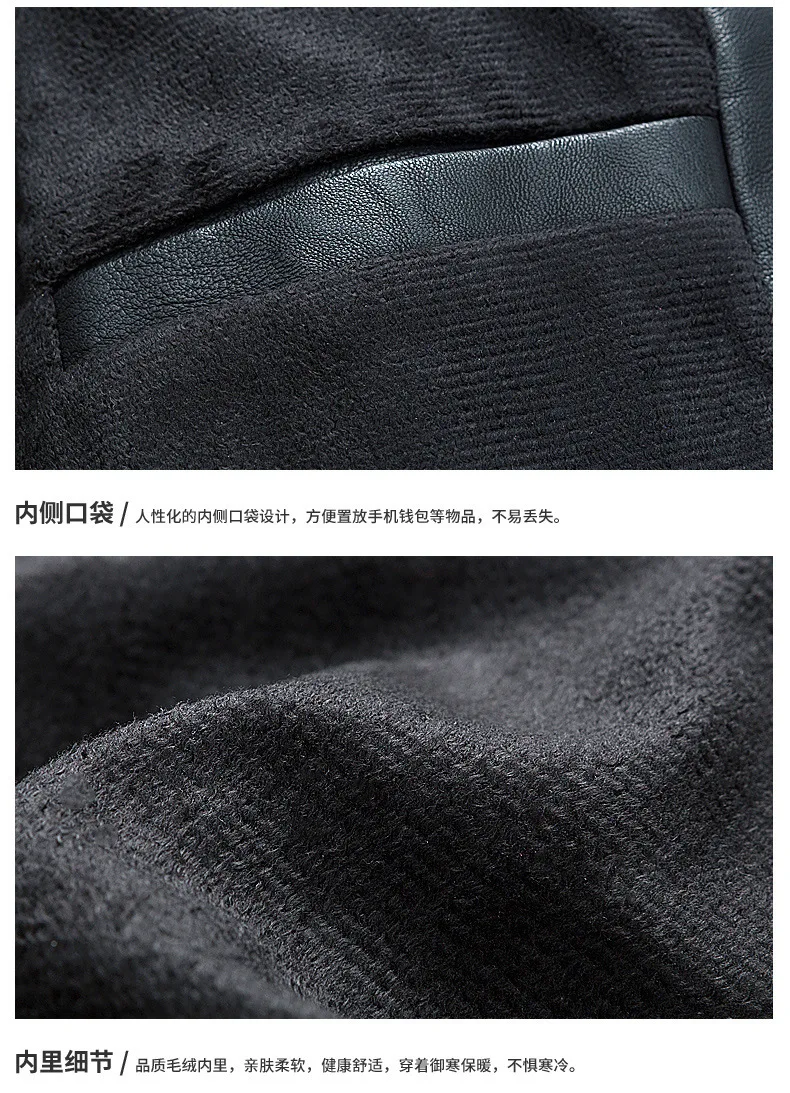 MEN'S Leather Coat EBay AliExpress Hot Selling Fashion Locomotive Leather Jacket