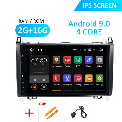 Android 9.0 DSP IPS GPS Radio For Mercedes Benz Sprinter B200 B-class W245 B170 W209 W169 Viano Crafter A180 A160 W906 no DVD - Цвет: 2G 16G