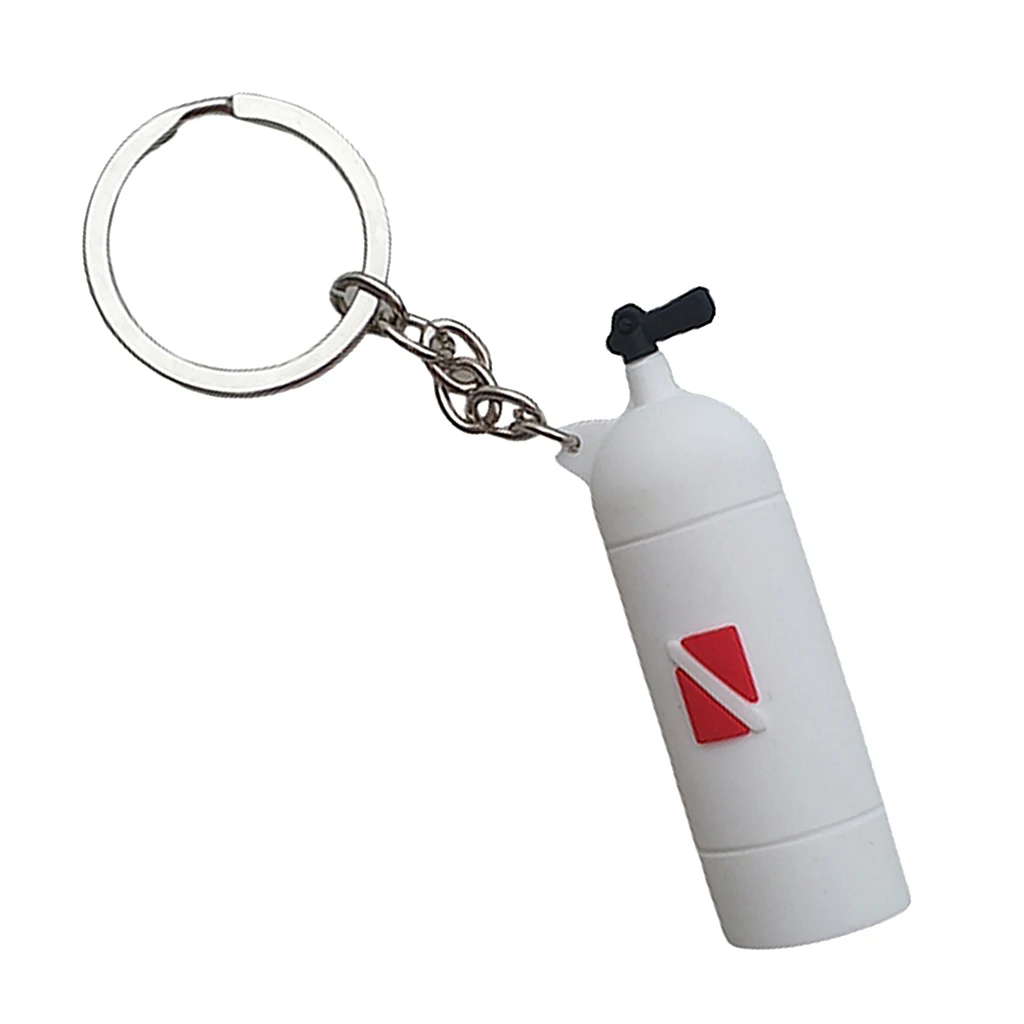Diving Tank Accessories Key Chain Dive Flag Keychain Keyring Diver Fans Charm Pendant Scuba Diving Accessories