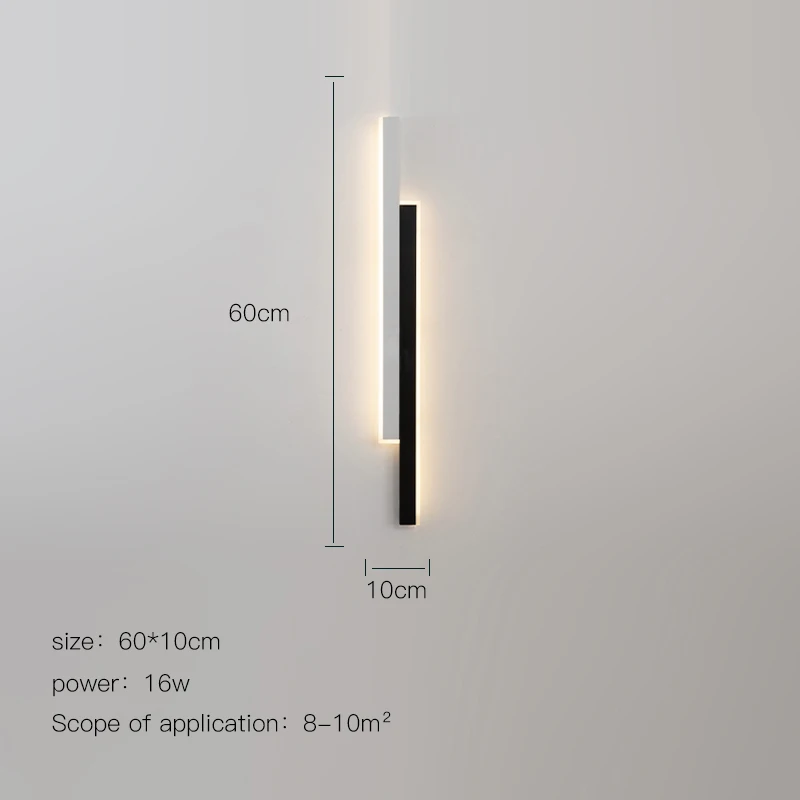 Modern LED Wall Lamps For Living Room Bedroom Bedside Stairs Surface Mounted Sofa Background Lights Home Long Corridor Sconce designer wall lights Wall Lamps