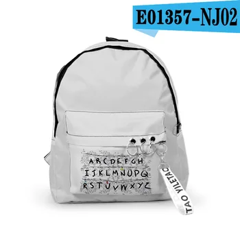 

Stranger Things TV Series Backpack School Bags Mochila Travel Bags Ribbon Ring Circle Backpack Small bags For Boys Girls