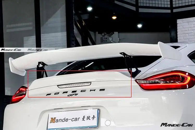 Карбоновое волокно/ABS Автомобильный задний багажник спойлер крыло подходит для Porsche Cayman 997 998 981 Boxster 911 GT4 718