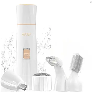 

Abody Painless Electric 4 in1 Hair Removal Kit Included Facial Shaver Nose Trimmer Eyebrow Trimmer Body Shaver USB Rechargeable