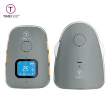 TimeFlys Digital Audio Baby Monitor Crown Temperature Vibration Lullabies Rechargeable Battery Two Way Talk USB Connection