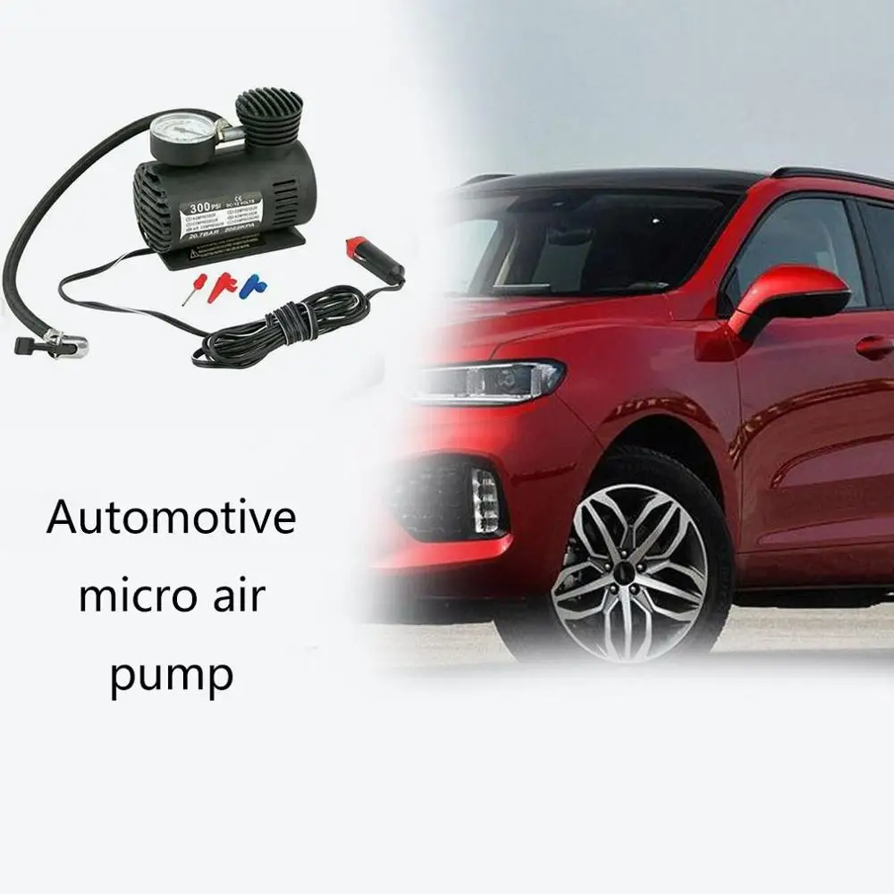 Dc12V 300Psi автомобильный насос для шин авто мини воздушный компрессор шин насос с манометром для Автомобиль Велосипед Мотоцикл мяч