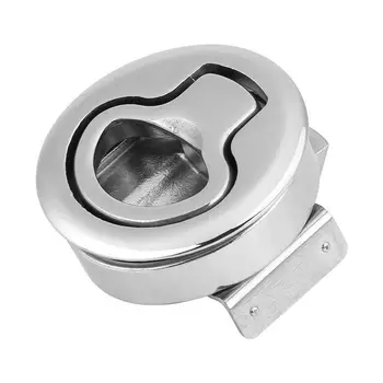 

2 Inch 316 Stainless Steel Round Panel Deck Boat Deck Hatch Latch Flush Pull Latch Lock for Marine Yacht 50mm