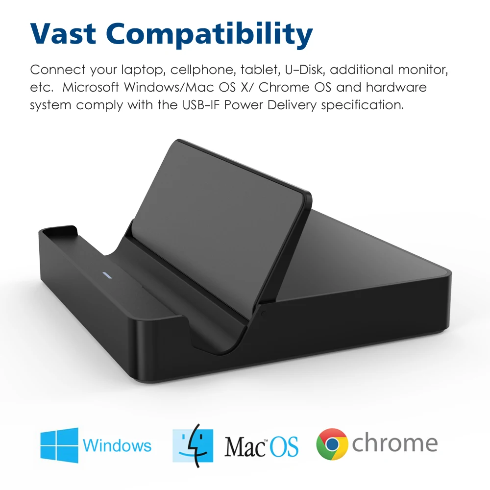 Универсальная док станция Wavlink Mini usb 3 1 Type C HDMI 4K дисплей 50 Вт для Macbook Pro c|usb docking