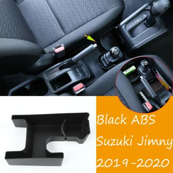 

High Quality ABS Four-wheel Drive Gear Shift Storage Box Fit For Suzuki Jimny 2019 2020 Black