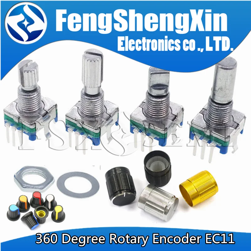 5pcs-lot-half-plum-360-degree-rotary-encoder-handle-length-15mm-20mm