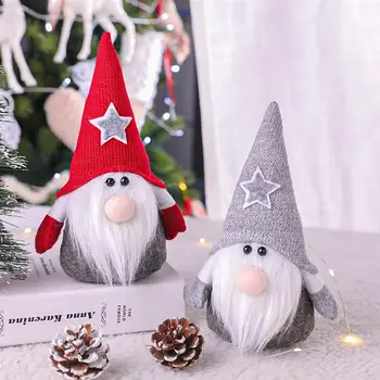 

2PCS Christmas Faceless Doll Decorations Christmas Dwarf Doll Ornament Christmas Decoration For Home Store Party Gift