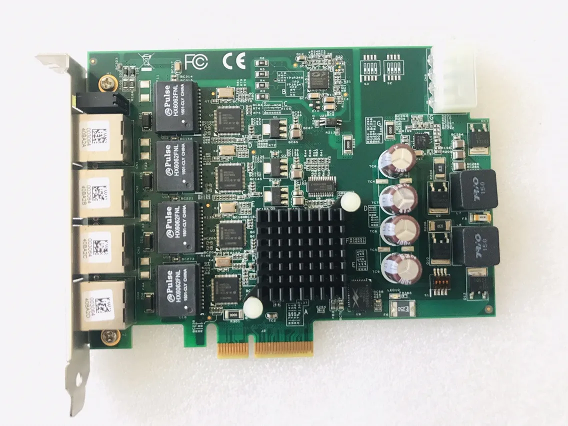Для промышленного использования PCIe-GIE64 + 51-18519-0A40 GigE 4-CH PCI Express Мощность over Ethernet