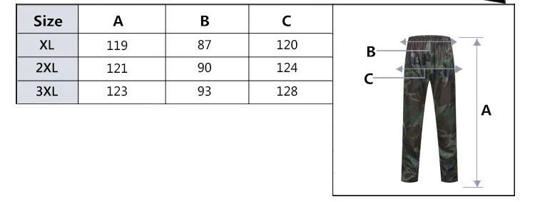 Большой размер портативный мужской дождевик взрослых камуфляж разделенный дождевик Набор для пеших прогулок/альпинизма/рыбалки YY024