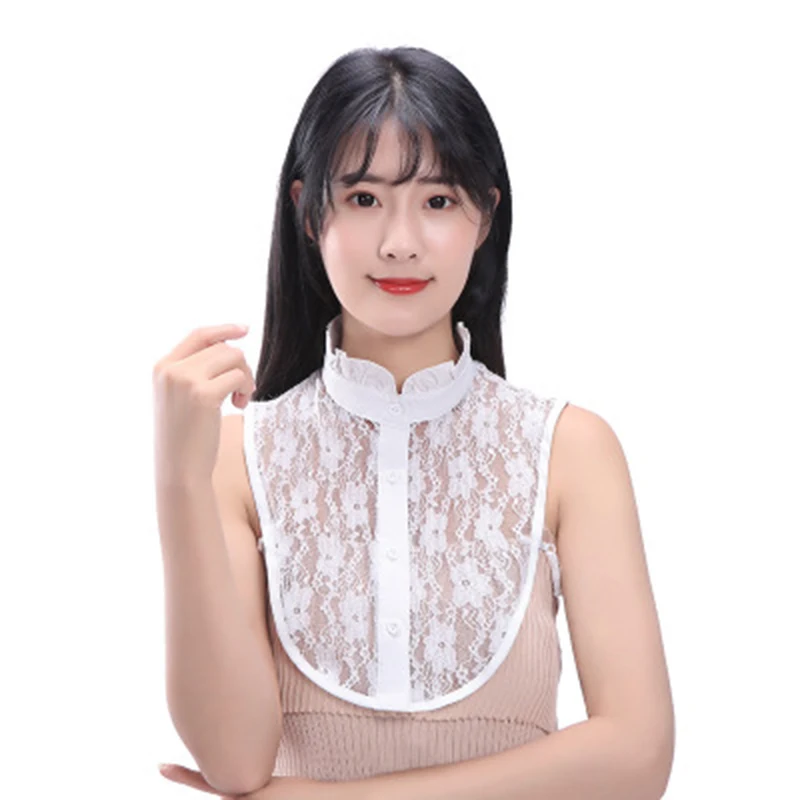 

New arrival shirt collar fake collar korean fashion cute girl necktie accessories chiffon lace casual false collar
