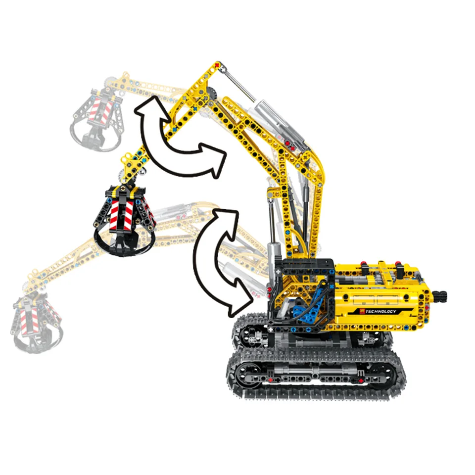 Excavadora técnica 42006, modelo de camión Juguetes de bloques de construcción 720, conjunto de bloques para niños, regalo de cumpleaños, juguetes para niños - 4