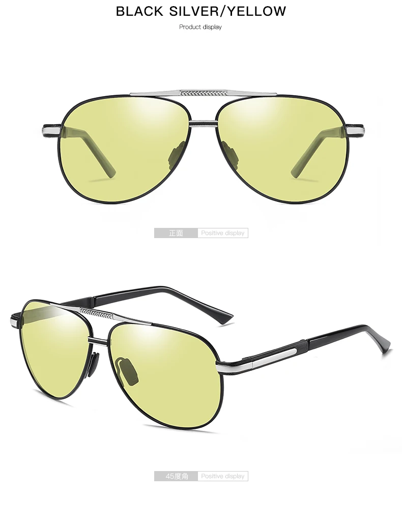 CoolPandas Брендовые мужские авиационные солнцезащитные очки фотохромные HD день ночное видение Drivng поляризованные очки женские очки gafas sol mujer