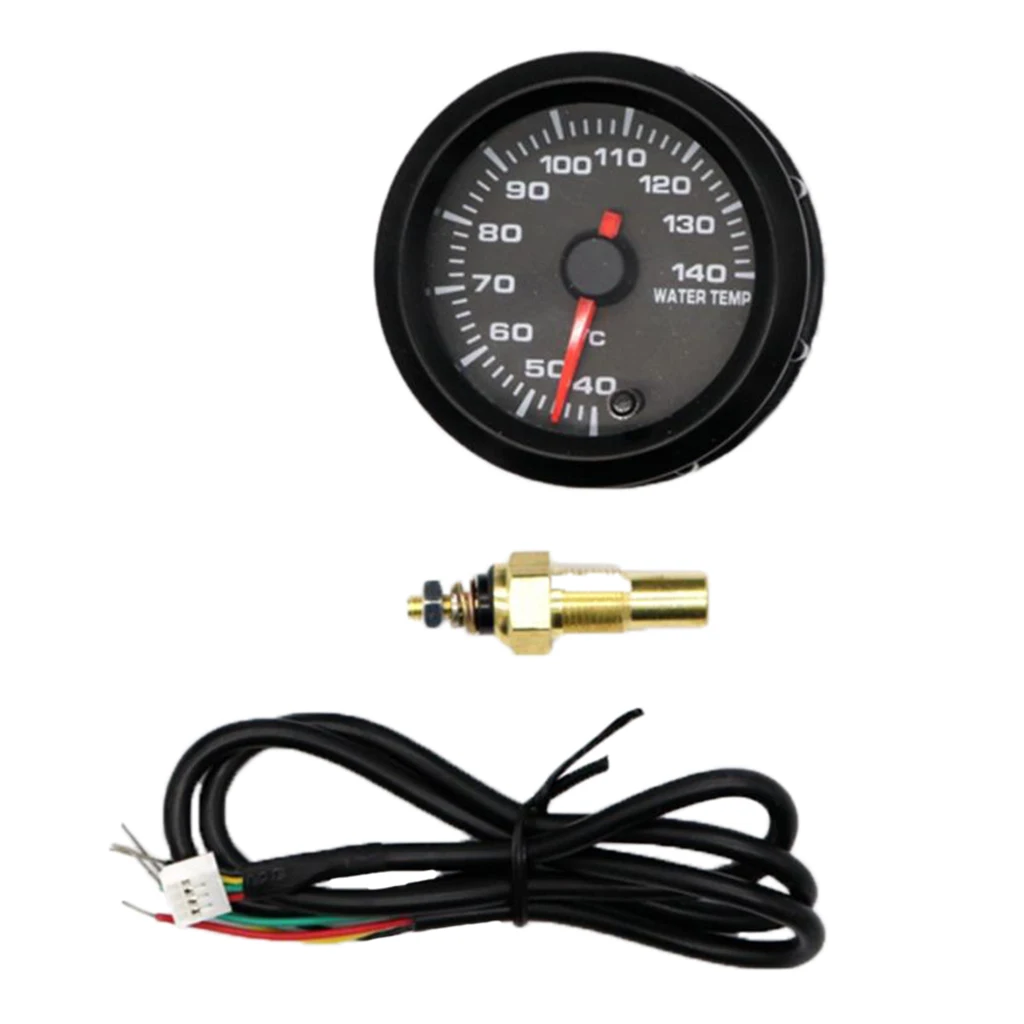 52mm Auto Car Electrical Digital Water Temp Meter Gauge With Sensor 40-140℃