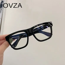OVZA, большой анти-синий светильник, очки, женская мода, мужские очки для компьютера, анти-синий луч, очки для игры, прямоугольник, S4069