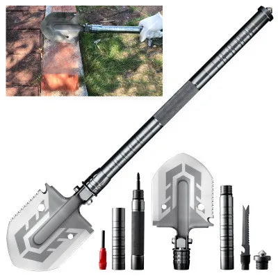 

Multi-functional Military Folding Shovel Survival Spade Multi-Purpose Tool Emergency Garden Camping Fishing Hunting Equipment