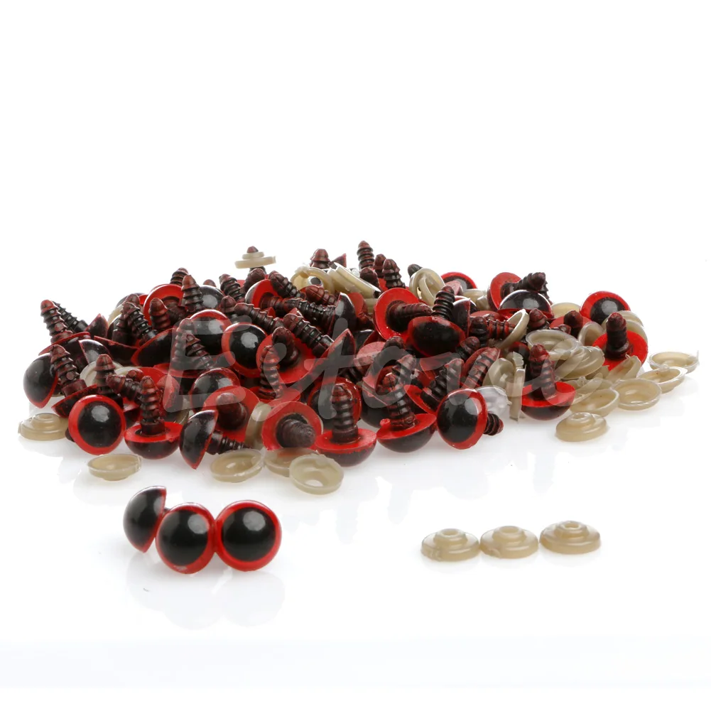 

100Pcs/Set 18mm Plastic Safety Eyes For Teddy Bear Doll Animal Puppet Craft