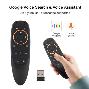 

G10 Voice Control Air Mouse 2.4GHz Wireless Google Microphone Remote Control IR Learning 6-axis Gyroscope for Android Set TV Box