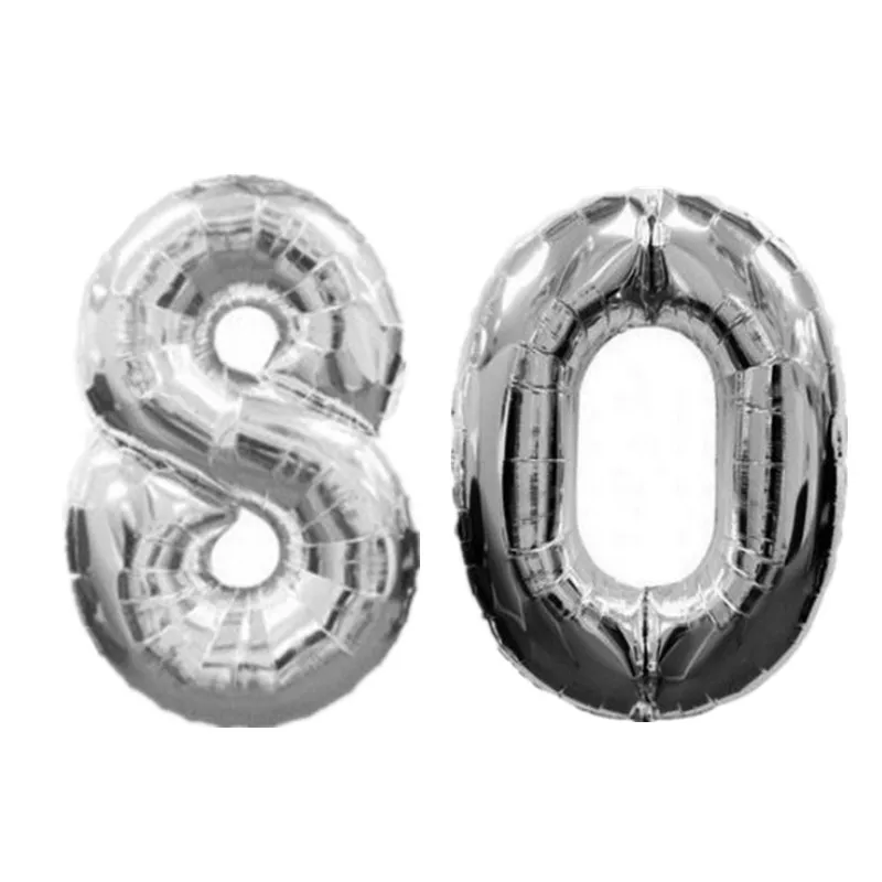 Большие 40 дюймовые воздушные цифры набор 10 20 30 50 60 70 80 90 лет для взрослых дня