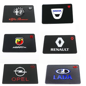 

Car Logo Anti Slip Mat Phone Holder Non-Slip Mat non slip Pad For BMW Ford Toyota Honda Audi Kia Renault Opel opel Accessories