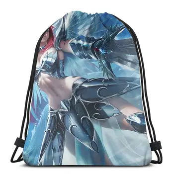 

New Hot Elsa Fashion Cartoon Student School High Quality Backpack Man Woman Girls Drawstring bag