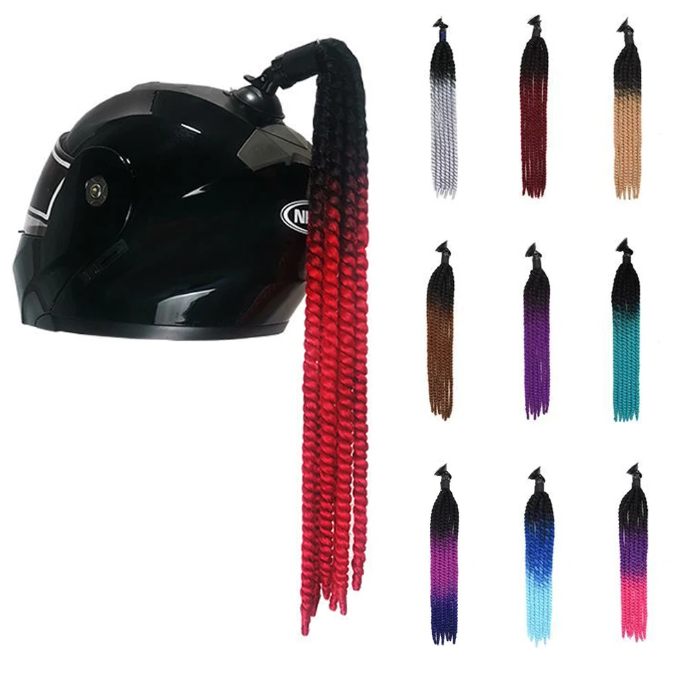 PunkStyleMotorcycleHelmetDreadlocksWomenHelmetDreadlocks