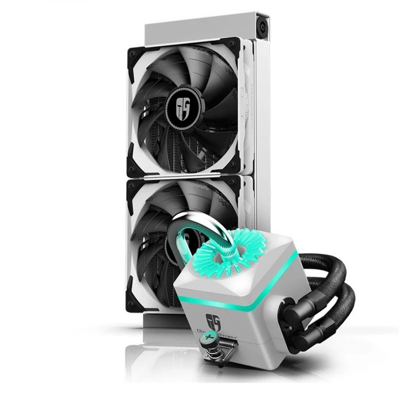 DEEPCOOL captin 240X белый радиатор процессора жидкостное охлаждение ПК тихий вентилятор