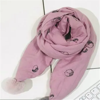 

Baby infant scarf quilted wind cross collar 1-6 years old boy girl tide printed cartoon characters 59425